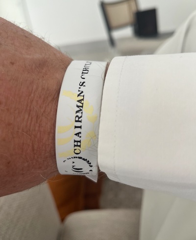 All Inclusive Chairman Circle WHITE BAND Extras!